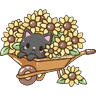 Stickers Flores amarillas michi cute🌼🌻 
