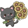 Stickers Flores amarillas michi cute🌼🌻 
