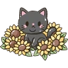Stickers Flores amarillas michi cute🌼🌻 
