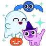 Stickers 🎃 Ąŋimąteɗ Hąlloweeŋ Sticƙers  
