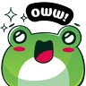 Stickers Ranita kawaii 💚✨ 
