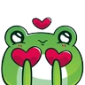 Stickers Ranita kawaii 💚✨ 
