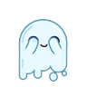 Stickers Spooky Halloween cute ghost 
