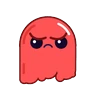 Stickers Spooky Halloween cute ghost 
