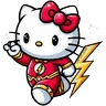 Stickers Hello Kitty Personajes 🎀🦸‍♀️🌟 
