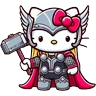 Stickers Hello Kitty Personajes 🎀🦸‍♀️🌟 
