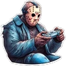 Stickers Halloween Jason 
