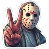 Stickers Halloween Jason 
