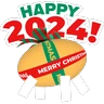Stickers Santa's Here