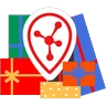 Stickers Santa's Here