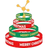 Stickers Santa's Here