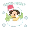 Stickers Monchhichi 冬日甜蜜聖誕樂園 @ D•Park
