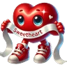 Stickers Corazón kawaii San Valentín ❤️ 
