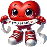 Stickers Corazón kawaii San Valentín ❤️ 
