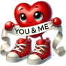 Stickers Corazón kawaii San Valentín ❤️ 
