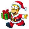 Stickers los simpsons Navidad 
