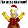 Stickers los simpsons Navidad 