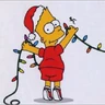 Stickers los simpsons Navidad 