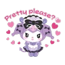 Stickers Kuromi Tsundere