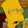 Stickers Bart Simpson reações