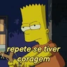 Stickers Bart Simpson reações