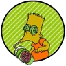 Stickers Bart Simpson
