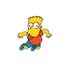 Stickers Bart Simpson