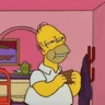 Stickers Homer Simpson reagindo 