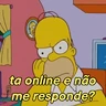Stickers Homer Simpson reagindo 
