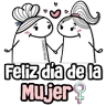 Stickers 🎉🌸Flork Día de la Mujer🧑🏻♀️