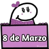 Stickers 💜✨FELIZ DIA DE LA MUJER ✨💜