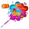 Stickers Happy Holi ❤️💛💚💙