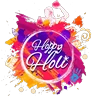 Stickers Happy Holi ❤️💛💚💙