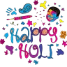 Stickers happy holi