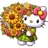 Stickers Flores amarillas Hello Kitty🎀🌻