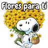Stickers 🌻 Flores Amarillas Snoopy 🌻