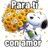 Stickers 🌻 Flores Amarillas Snoopy 🌻