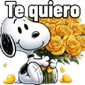 Stickers 🌻 Flores Amarillas Snoopy 🌻