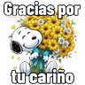 Stickers 🌻 Flores Amarillas Snoopy 🌻
