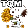 Stickers Flores amarillas Snoopy 🐾🌻🌼