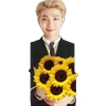 Stickers bts flores amarillas🌻🌼