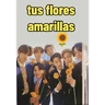Stickers bts flores amarillas🌻🌼