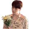 Stickers bts flores amarillas🌻🌼