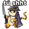 Stickers 🪄🎩 Gato Magordito 🪄💖 
