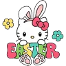 Stickers Hello Kitty Happy Easter 🐇