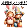 Stickers 🥚FELIZ PASCUA🐰 🧸🌷🐰