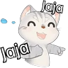 Stickers Gato frases para contestar🐈‍⬛💬