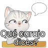 Stickers Gato frases para contestar🐈‍⬛💬