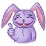 Stickers Conejo Cute Pascua 🐰🌸💜