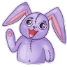 Stickers Conejo Cute Pascua 🐰🌸💜